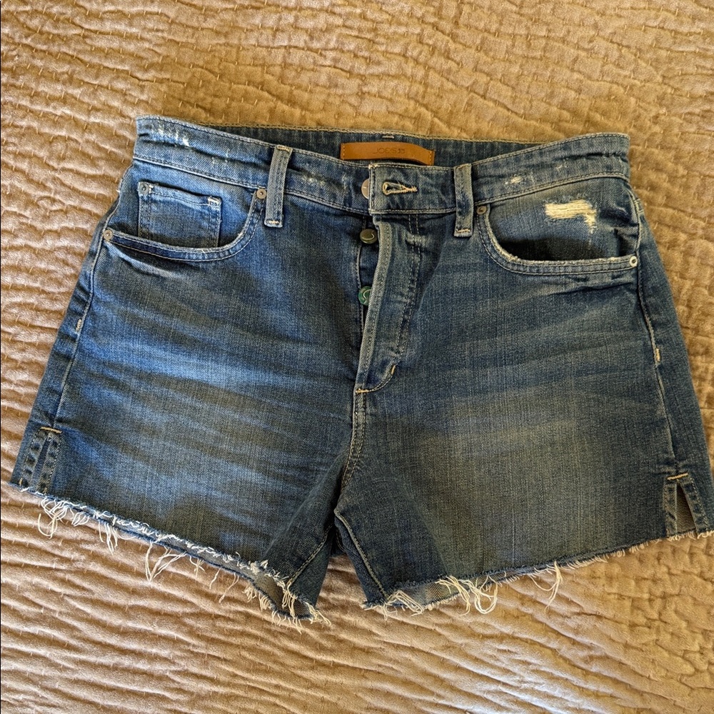 Joe's Jeans “the smith” Blue Distressed Jean Shorts